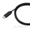 Conjunto de cabos USB Cabo USB4 tipo C